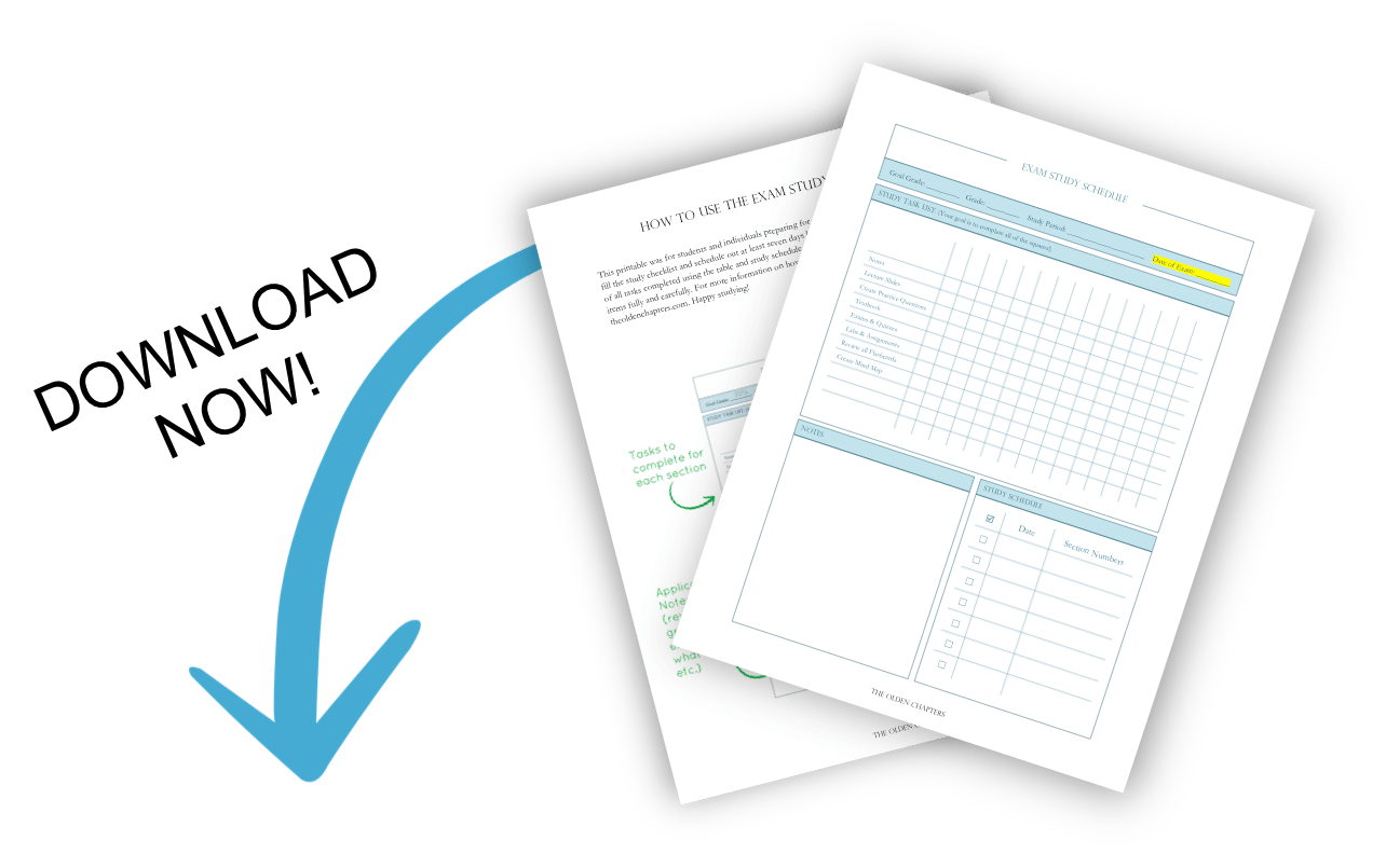 The ultimate guide to help prepare you for your next college exam and finals. Learn the best study tips, time management techniques and gain inspiration to motivate you to ace that next exam. Includes tips on how to create an organized study system with a great free printable. Read now to learn how to prepare for your next exam!