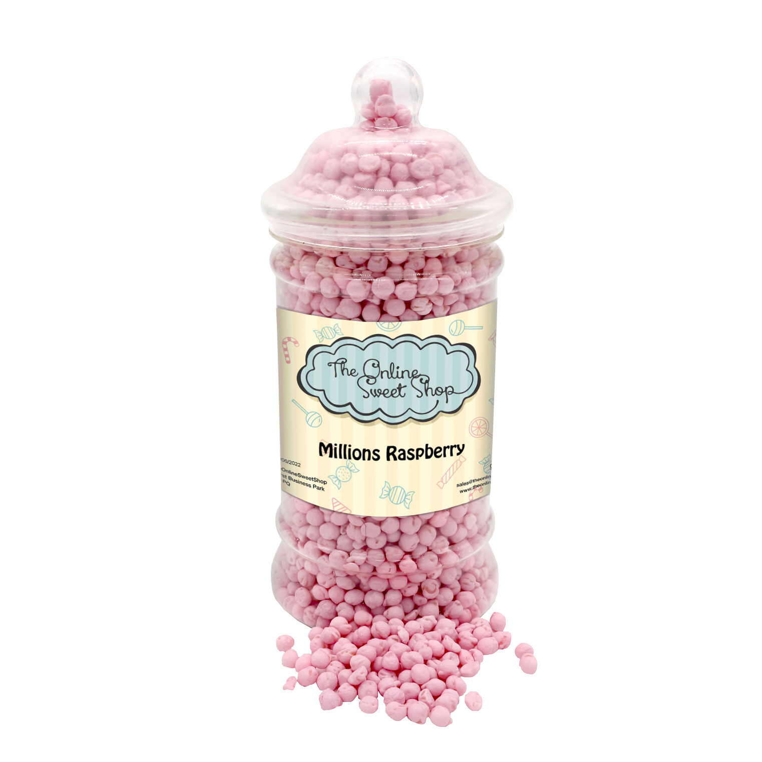Millions Raspberry Sweets Jar