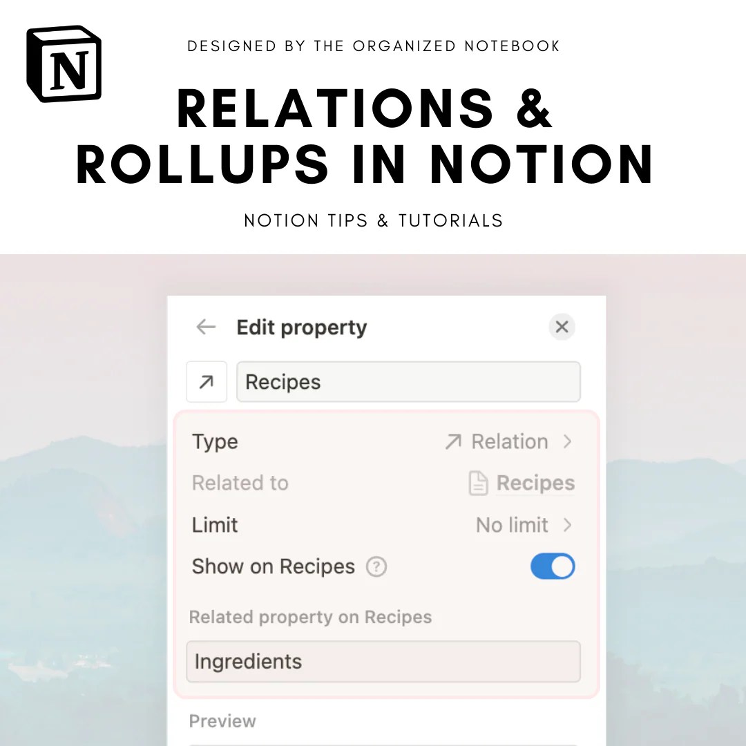 Relations And Rollups In Notion Quick Guide For Beginners Easy Tut