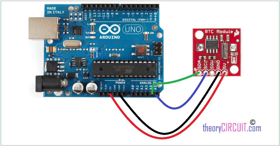 Arduino ds1307 rtc module interfacing with arduino uno arduino