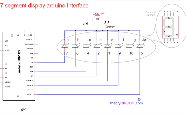 7 Segment Arduino Interface