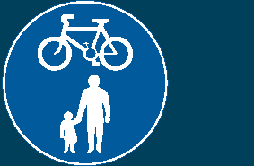 Somewhat confusingly, 'mandatory' doesn't mean that cyclists must use this route; What Does This Sign Mean Theory Test Monster