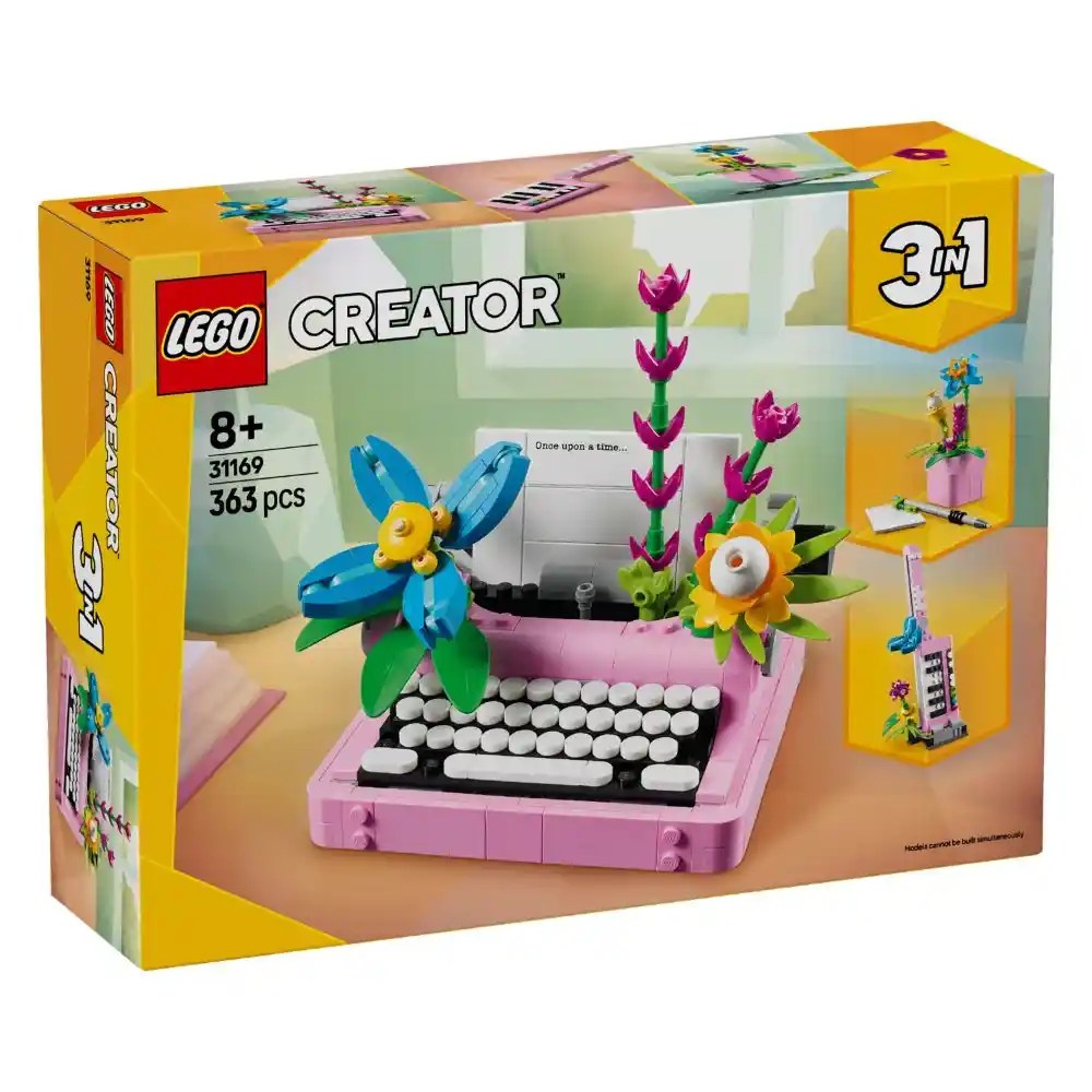 LEGO Creator 3-in-1 - Typewriter with Flowers 363 Pieces