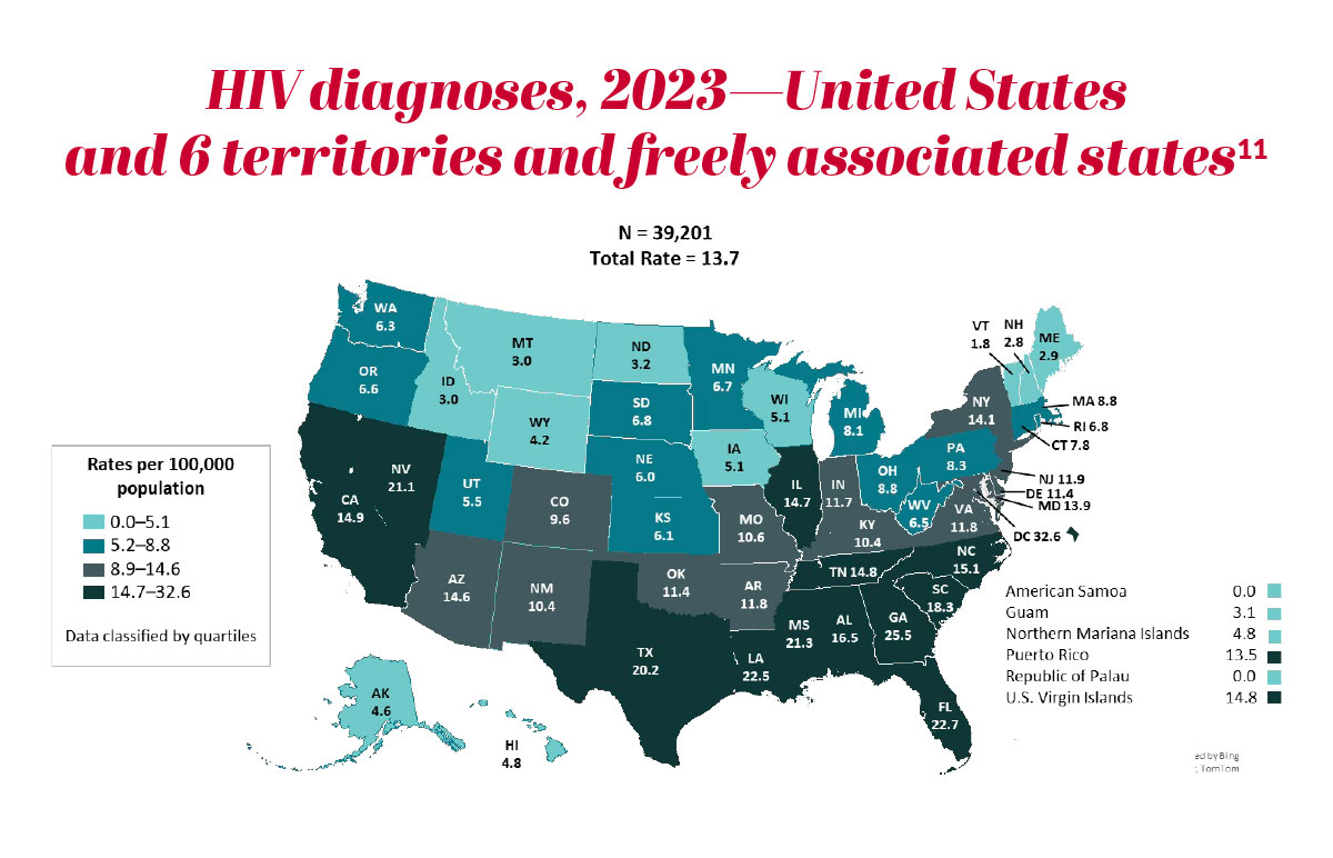 HIV AIDS In The South Outwords Archive Map.