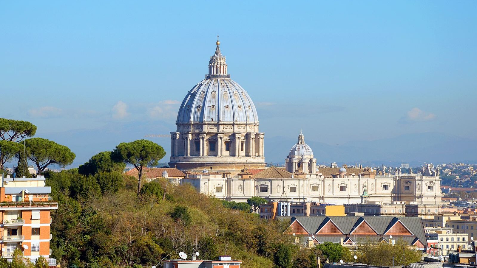 Dome of St. Peter view from Via San Lucio
