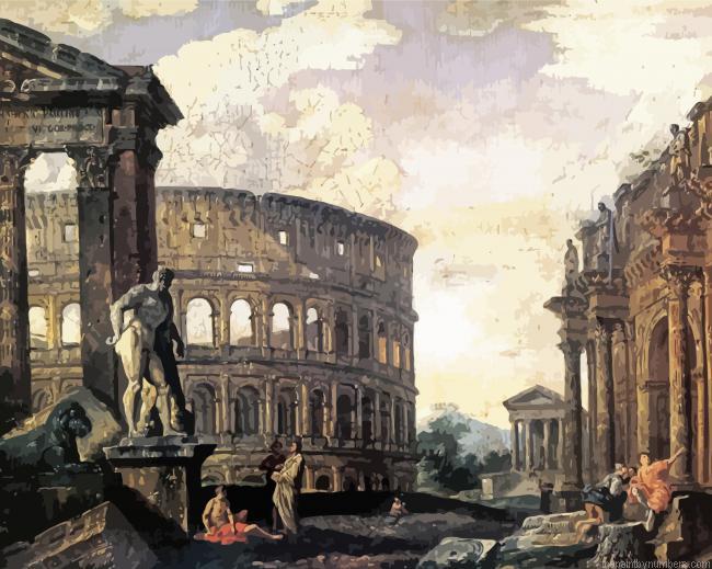 Fall Of Rome Paint By Numbers