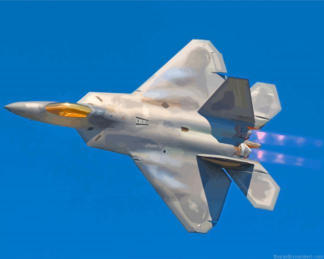 Lockheed Martin F22 Raptor Paint By Numbers