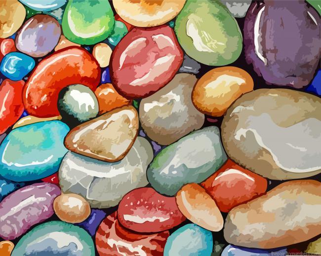 Multicolored Pebbles Paint By Numbers.jpeg