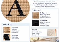 Monogram Needlepoint Clutch Kit | Taupe Wristlet with 4 Inch Unstitched Canvas , Needlepoint Gift monogram needlepoint clutch kit | taupe wristlet with 4 inch unstitched canvas , needlepoint gift