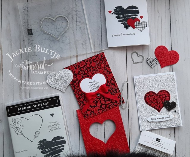 Hybrid Embossing Folder Heart Cards