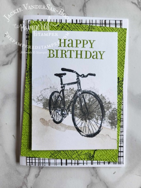 Masked Fun on Wheels card, all supplies Stampin'Up!