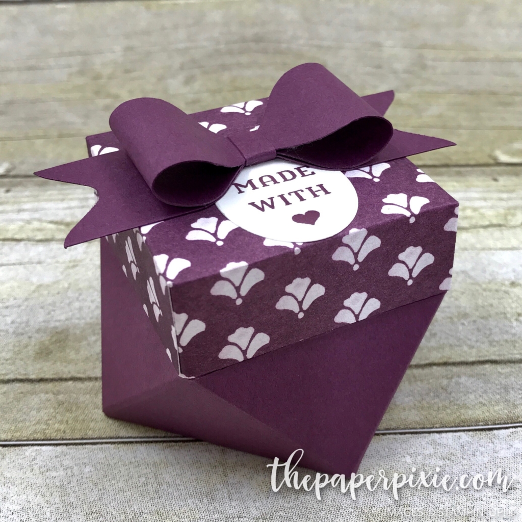 Diamond Box using Gift Bag Punch Board with Video Tutorial - The Paper ...