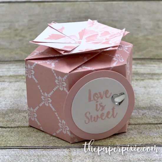 Hexagon Favor Box with Video Tutorial - The Paper Pixie