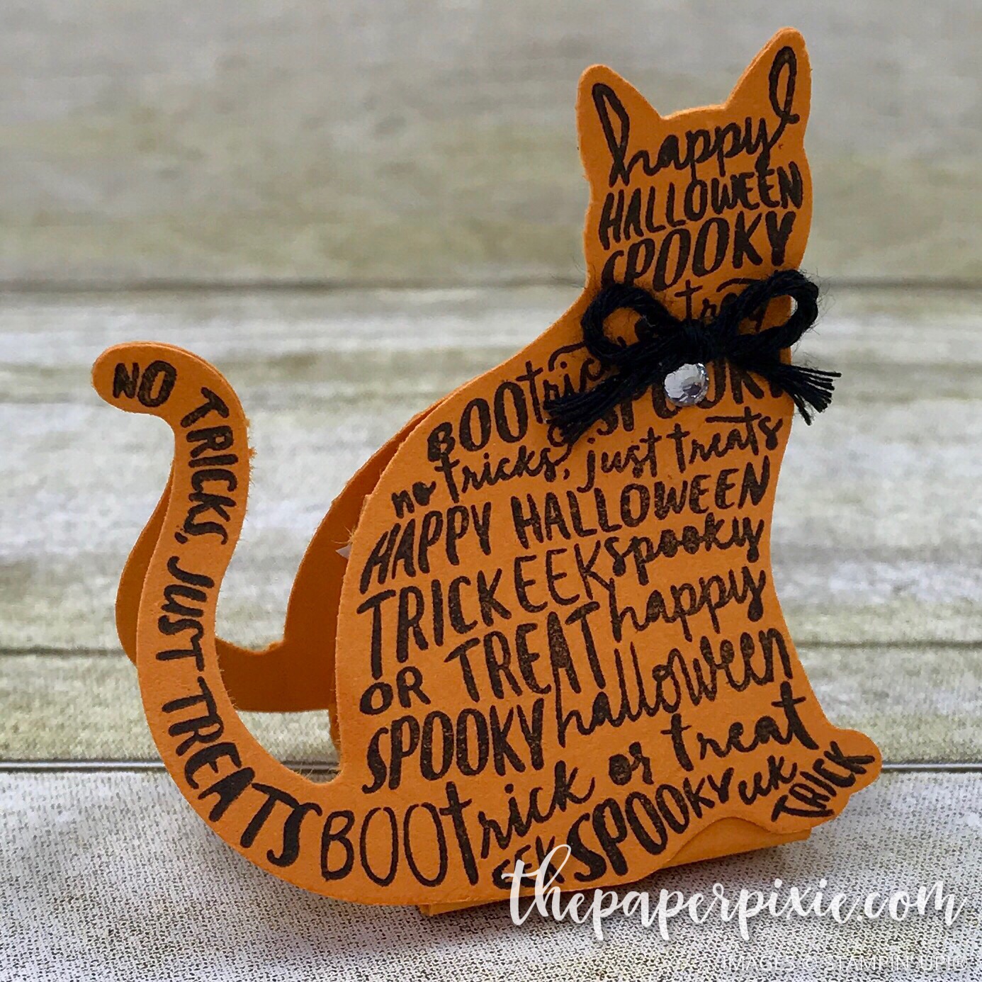 Spooky Cat Hershey's Kiss Treat Holder with Video Tutorial The Paper
