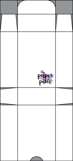 Double Nugget Treat Box Template-2 This is a template was created by the Paper Pixie to go along with the video tutorial to assist you in making this treat box.