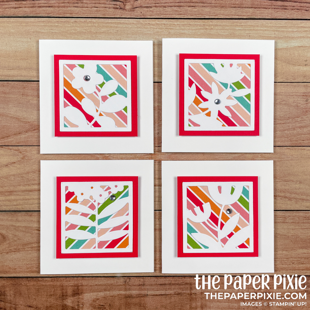 All Squared Away Mini Cards The Paper Pixie Stampin' Up!
