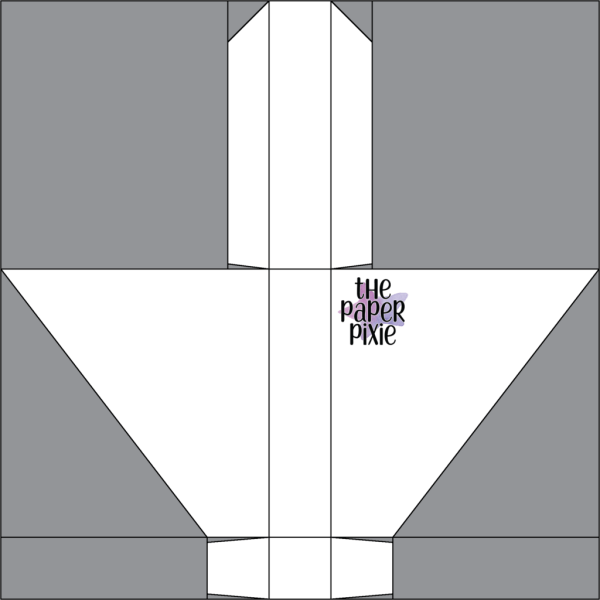This is a template created by the Paper Pixie to go along with the video tutorial to assist you in making the Diagonal Mini Card Gift Box.