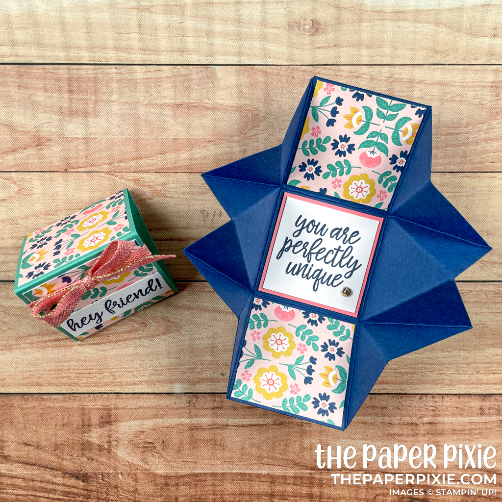 Sweet Symmetry Mini Explosion Box - The Paper Pixie