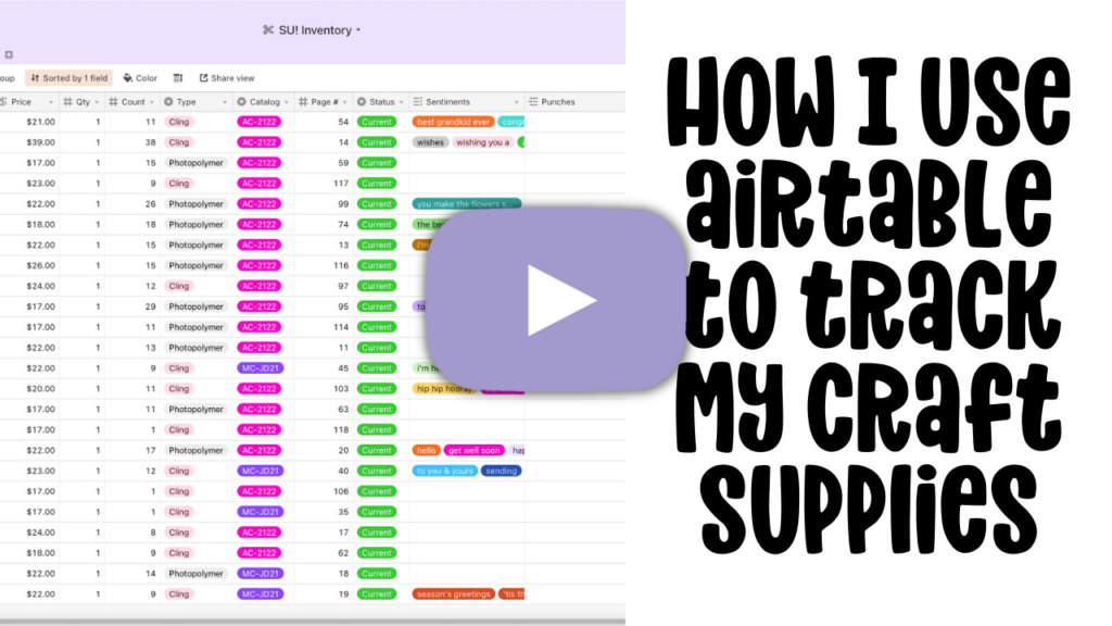 How I Use Airtable to Track My Craft Supplies The Paper Pixie