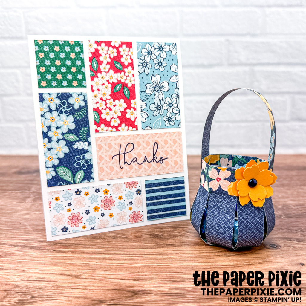 Spring Basket & Patchwork Card - The Paper Pixie