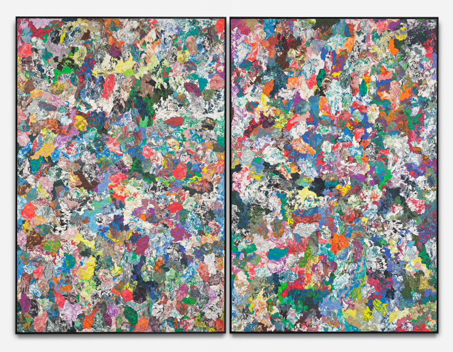 Untitled (Diptych) 2014 Plastilina su legno Courtesy T293 Ph. Hans-Georg Gaul
