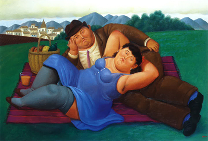 Fernando Botero Picnic, 2001 Olio su tela; 113x165 cm
