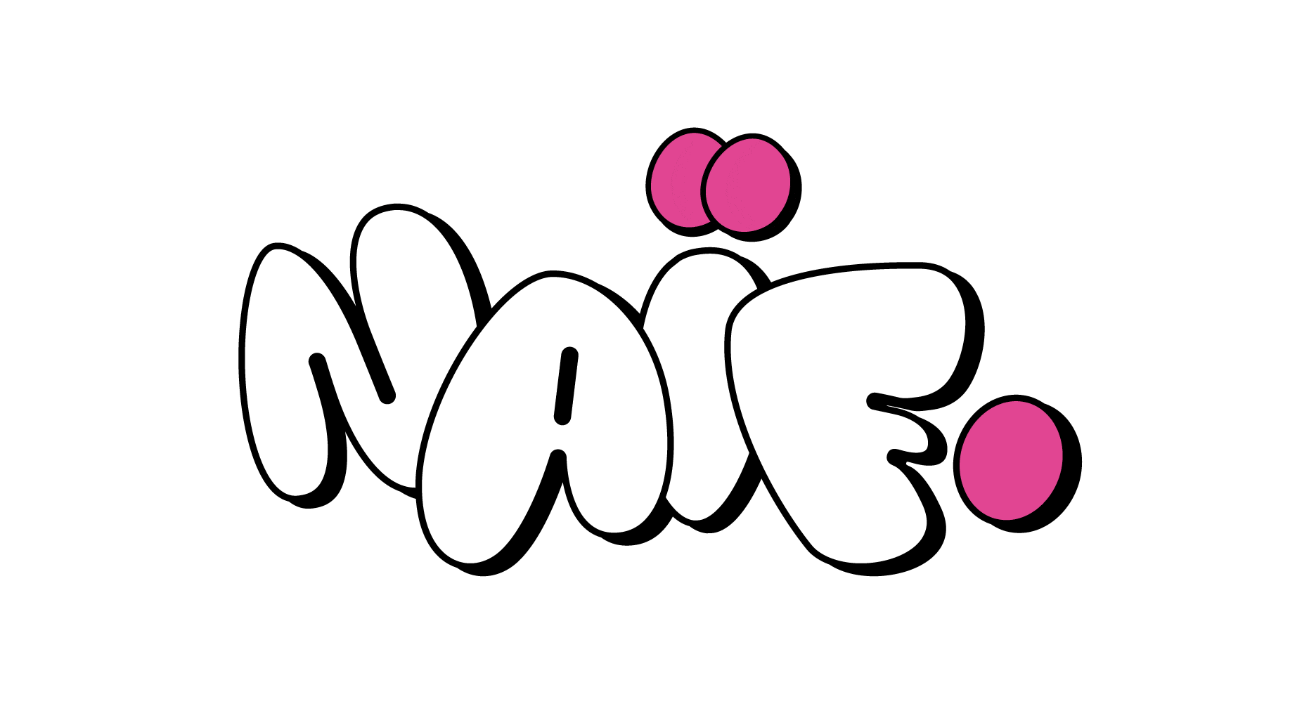 Versiones del logotipo flexible para el rebranding de Naïf, agencia creativa