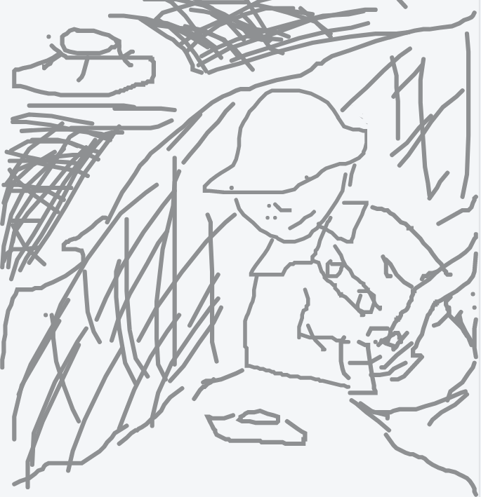 soldier in trench