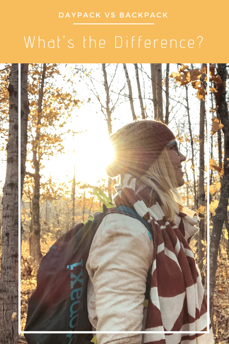 backpack and daypack