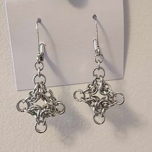 Byzantine Diamond Weave Earrings