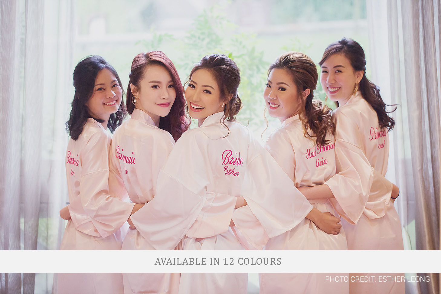 personalised wedding robe