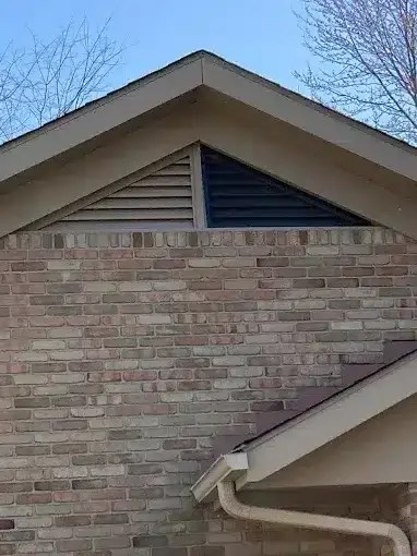 Sealed gable vent to prevent wildlife entry in Eastern Ohio