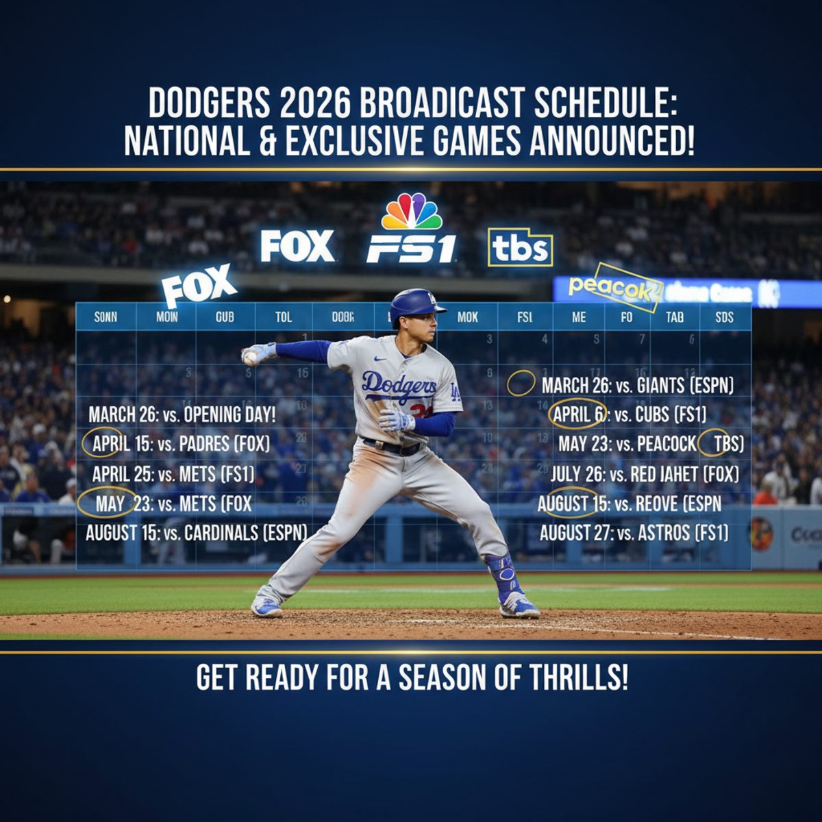 Dodgers Set For Six Exclusive Saturday Games On Fox In 2026 What Featured Image 1 663 