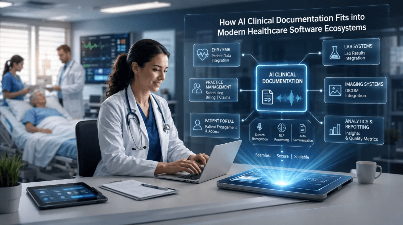 How AI Clinical Documentation Fits Into Modern Healthcare Software Ecosystems