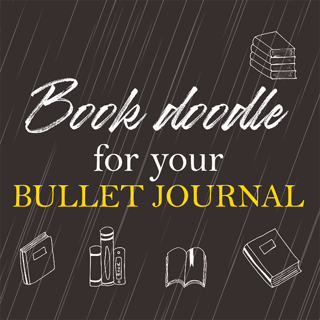 How to draw a book doodle