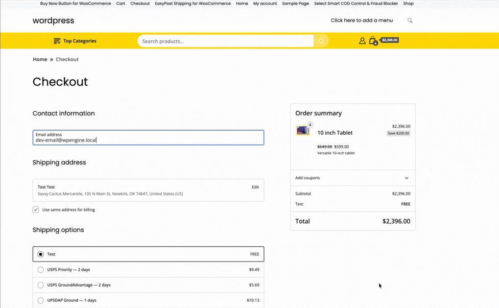 Smart COD Control Rule Builder in action