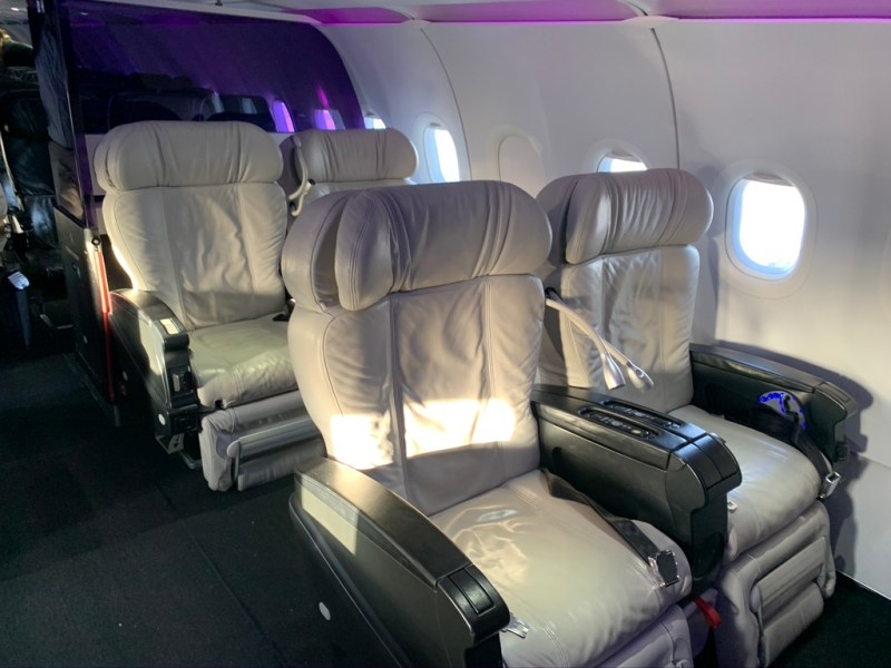 Alaska A320 First Class Cabin