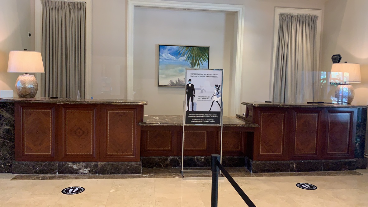 Front desk Ritz Carlton Key Biscayne