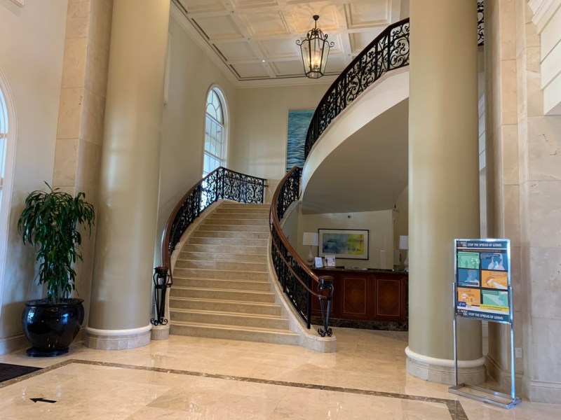 Lobby Stairs at the Ritz Carlton Key Biscayne