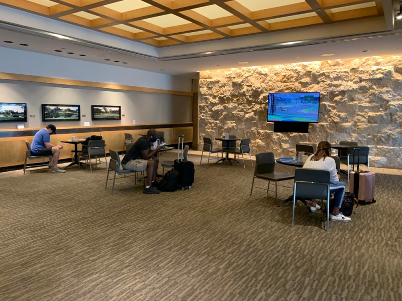 TV Lounge at The Admirals Club DFW C20