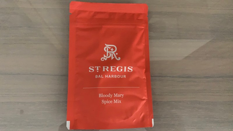Welcome drink at The St. Regis Bal Harbour