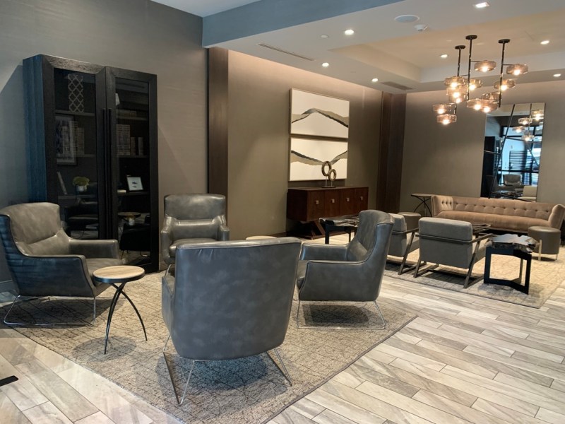 Hotel lobby seating