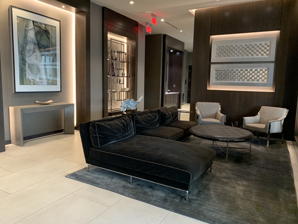 Residence Inn Weehawken lobby seating area