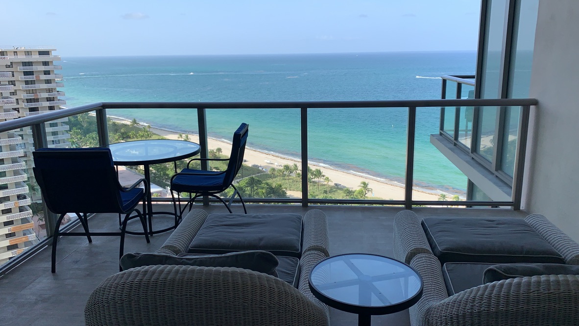 Balcony View at The St. Regis Bal Harbour