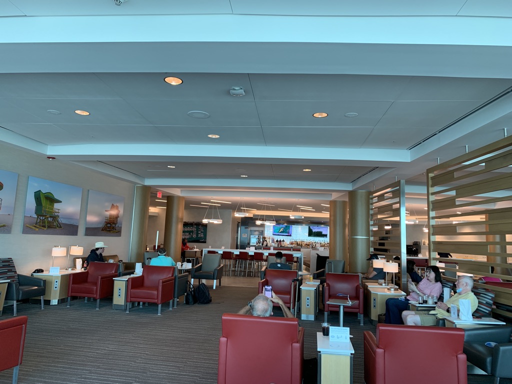 Admirals Club Miami seating area