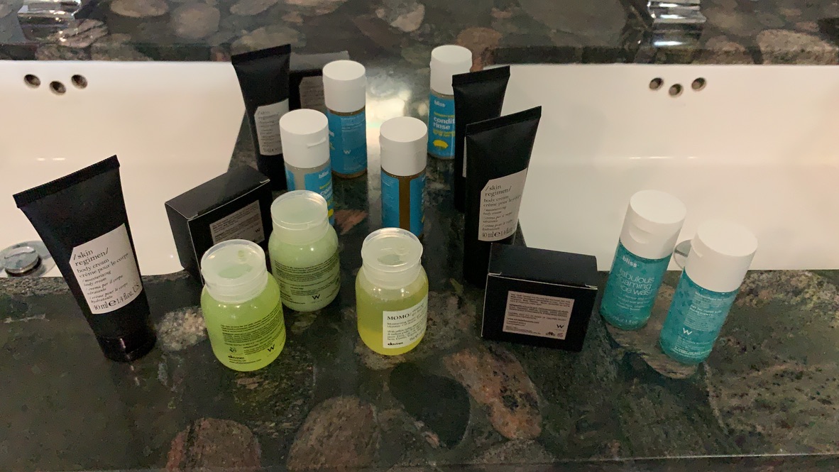 Bath Amenities at the W Hotel Miami, Florida