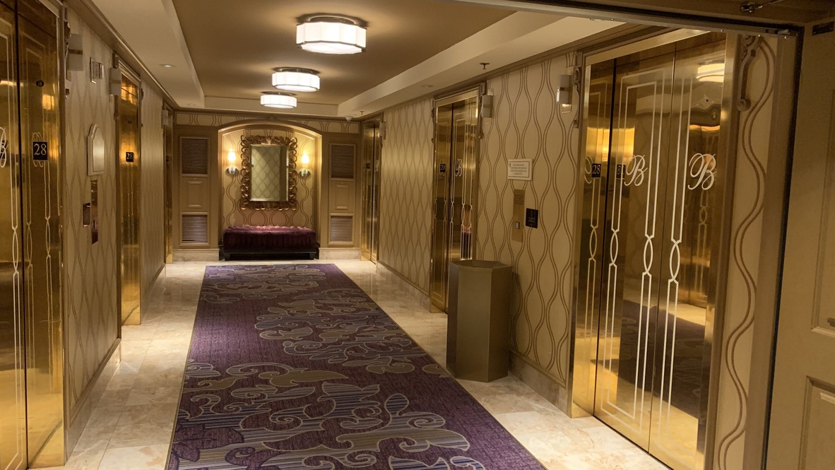 Bellagio Las Vegas - 28th floor elevator landing