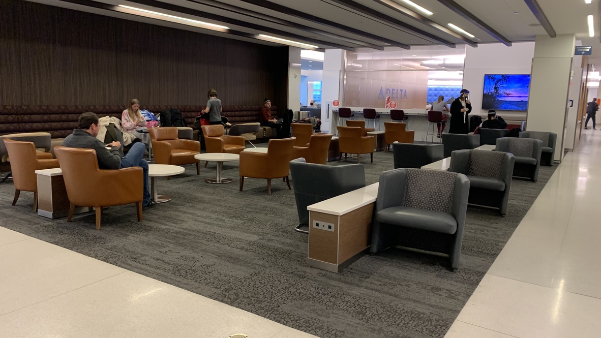 Seating area 3 at the Delta SkyClub JFK
