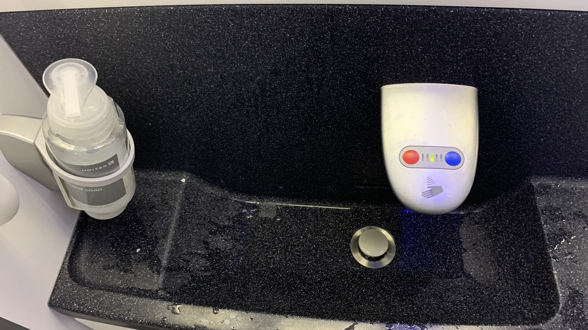 United Airlines Premium Plus Lavatory 1