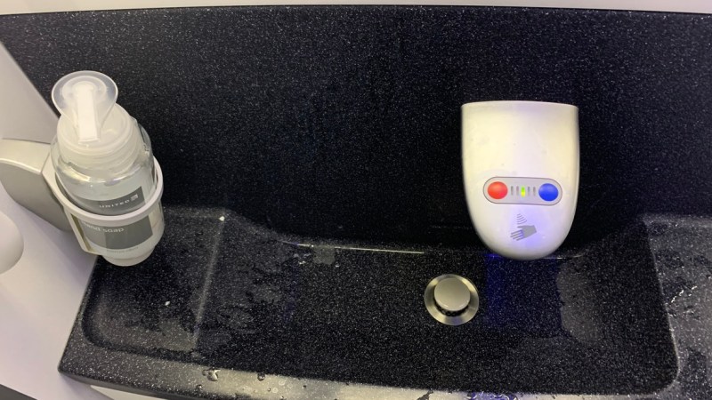 United Airlines Premium Plus Lavatory 1